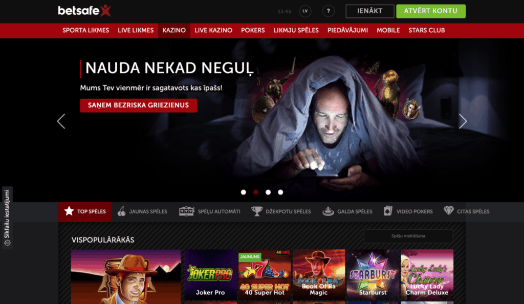 betsafe latvijas licencētie kazino