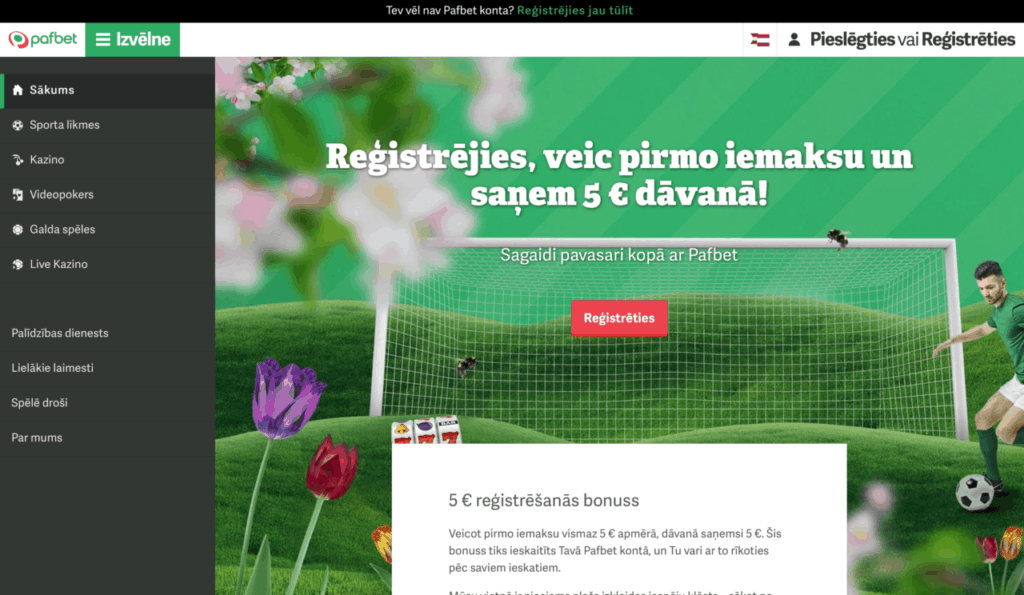 pafbet licencetie online kazino