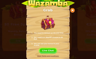 Wazamba bonuss